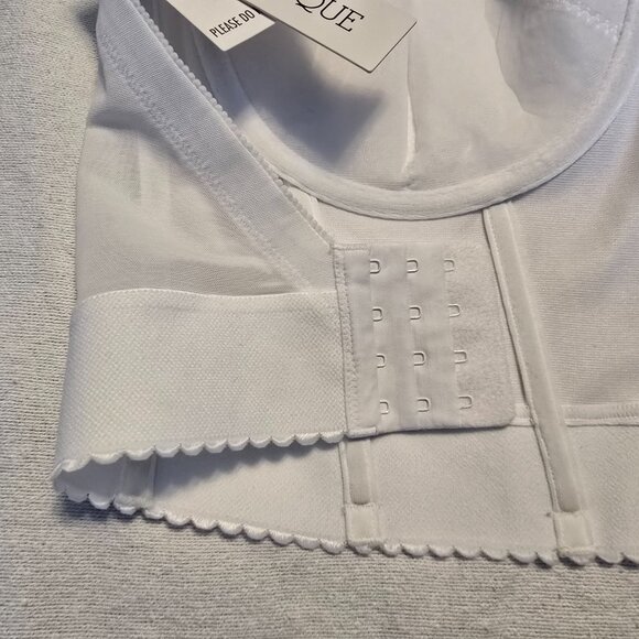 Dominique Womens 36DD E Backless Strapless Juliette Satin Longline Bustier Bra - Picture 15 of 16